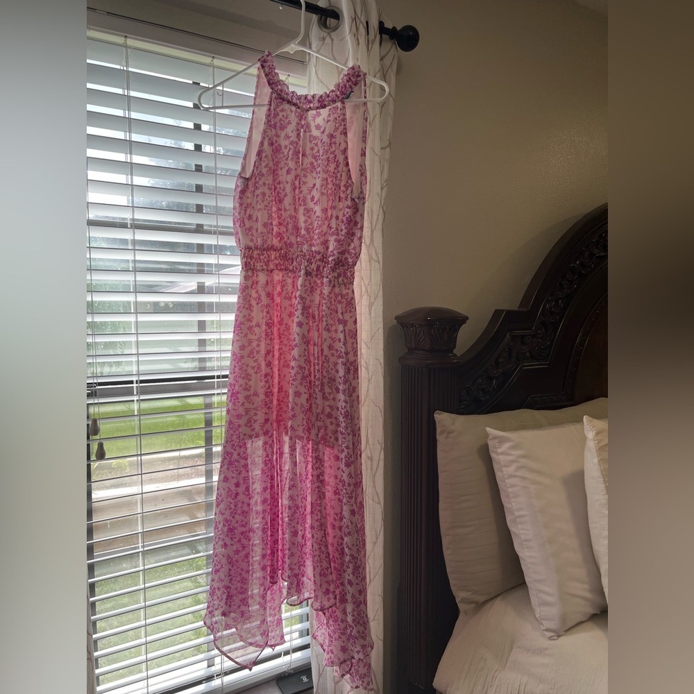 High-Low Floral Dress